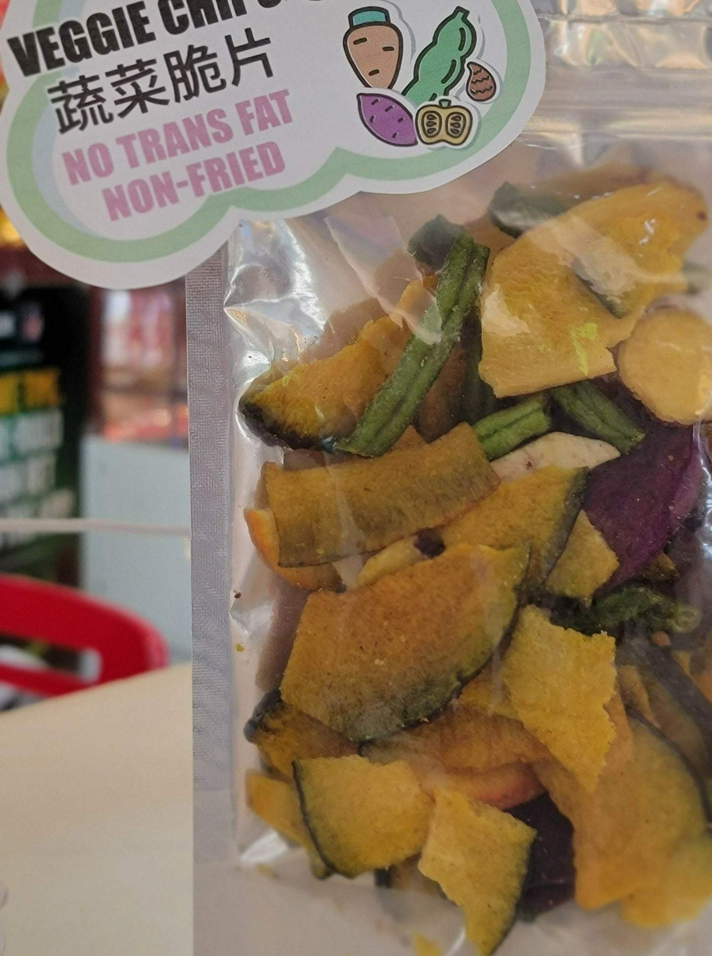 Non-Fried Veggie Chips - Purple Yam, Carrot, Beans, Squash, Sweet Potato, Taro.